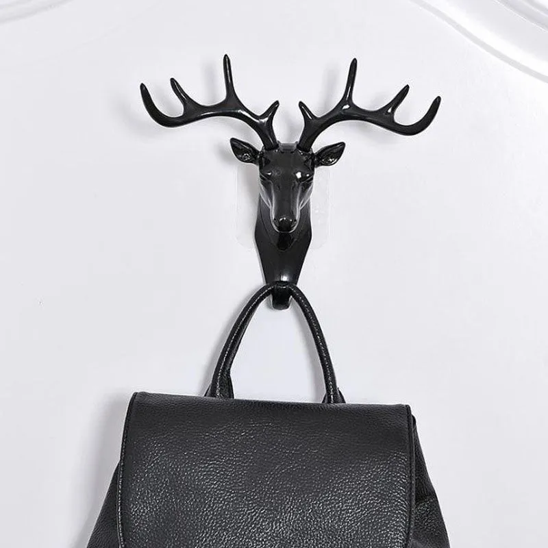 Retro Deer Head Wall Hooks