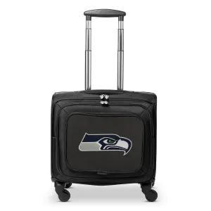 Seattle Seahawks 14" Black Wheeled Laptop Overnighter