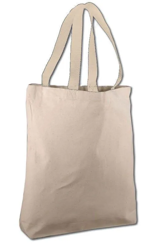 SET OF 24 COTTON CANVAS TOTE BAGS WITH CONTRAST HANDLES