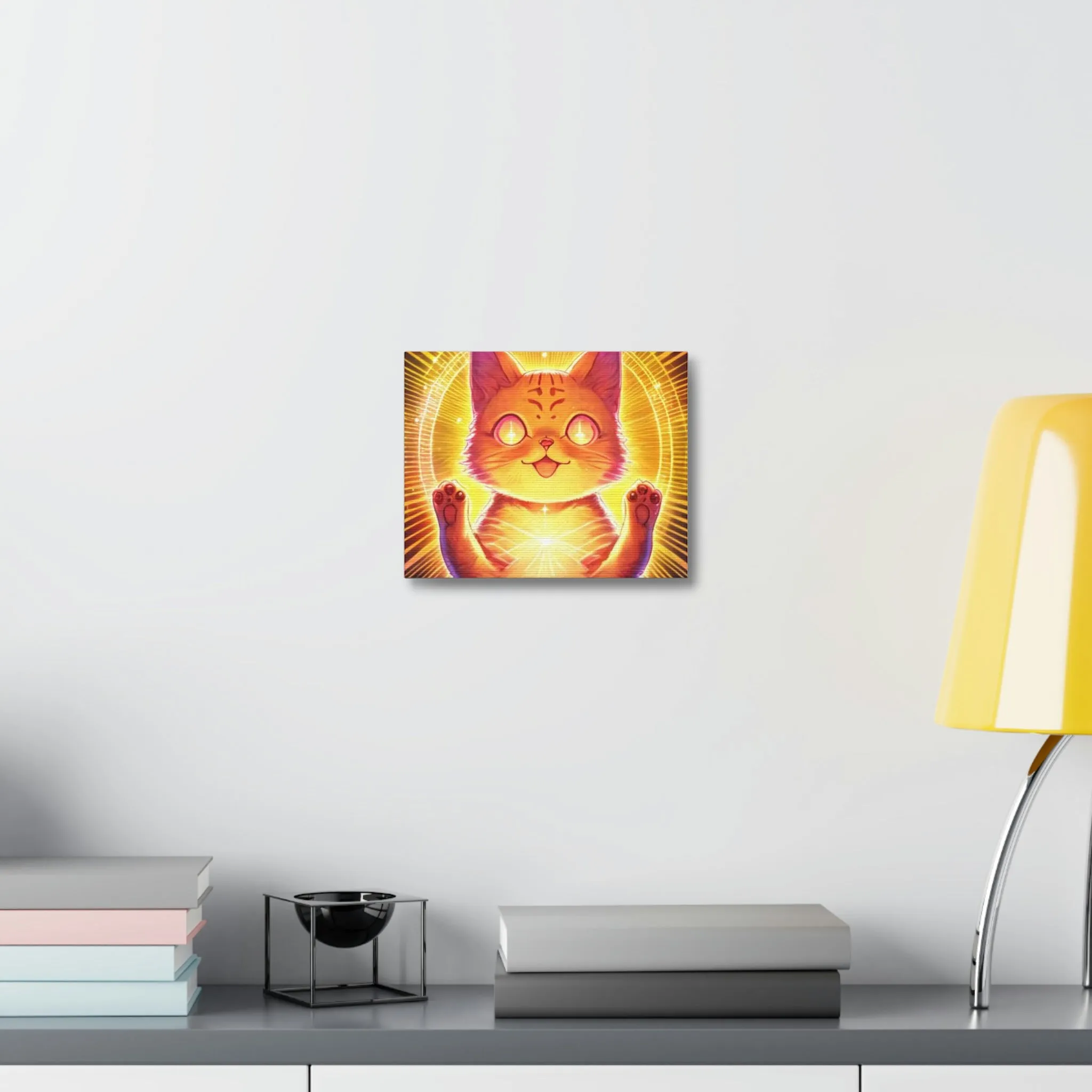 Solar Kitty Stretched Canvas