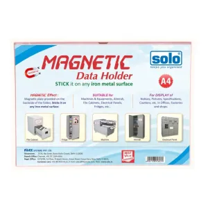 Solo Magnetic Data Holder A4