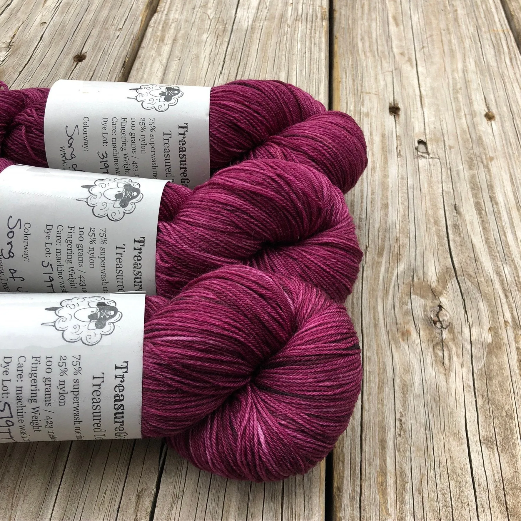 Song of the Sirens, Treasured Toes Sock Yarn