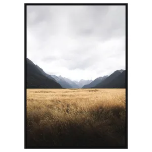 Southern Valleys Canvas Print with Black Frame - 80x120