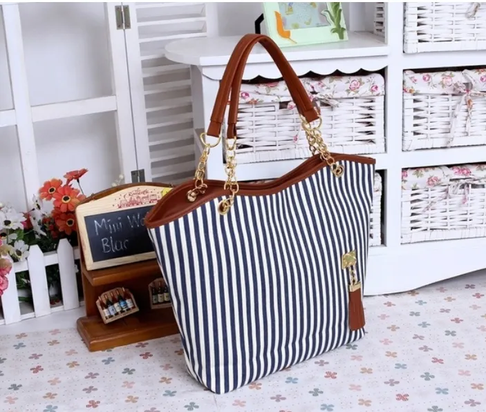 Stripe Canvas Bag