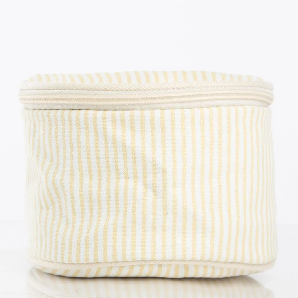 Stripes Round Case - Yellow