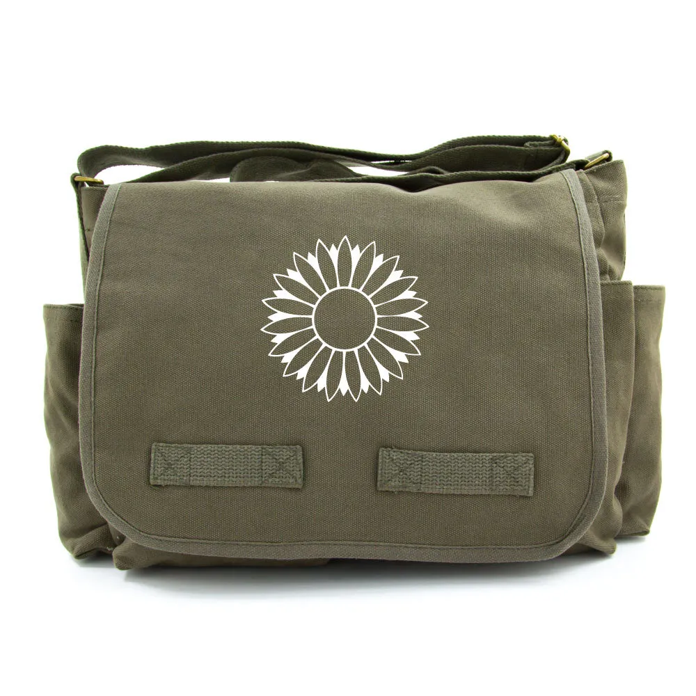 Sunflower Army Heavyweight Canvas Messenger/Diaper Shoulder Bag