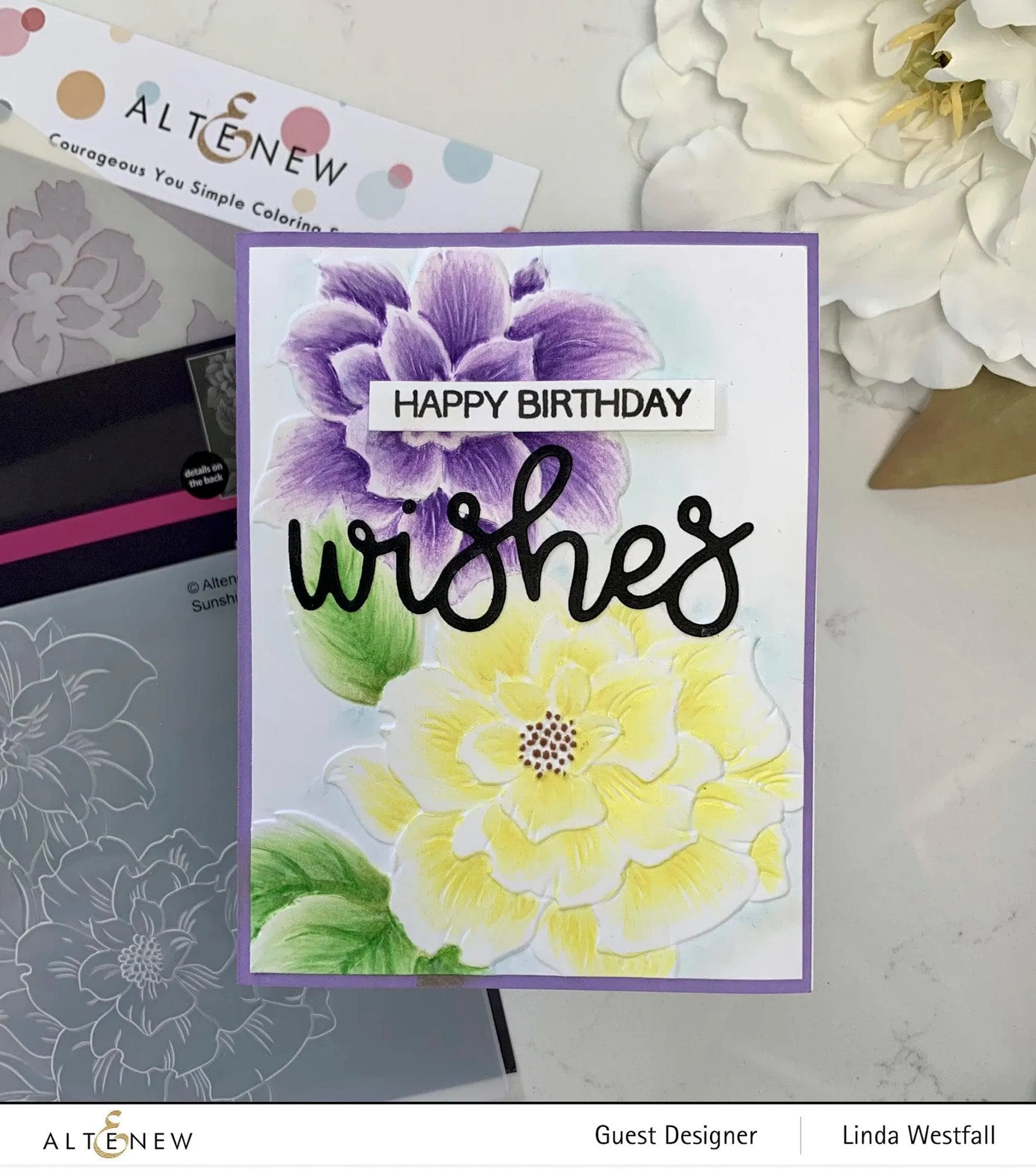 Sunshine Blossoms 3D Embossing Folder