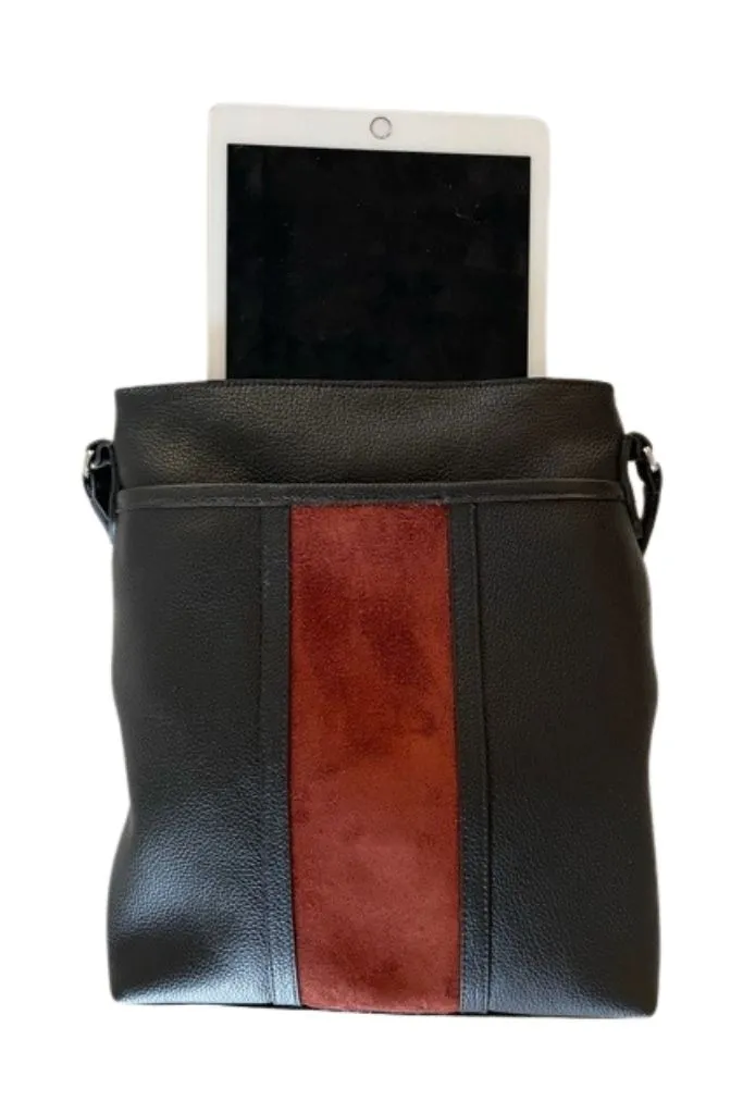 Tablet Crossbody - Black/Red