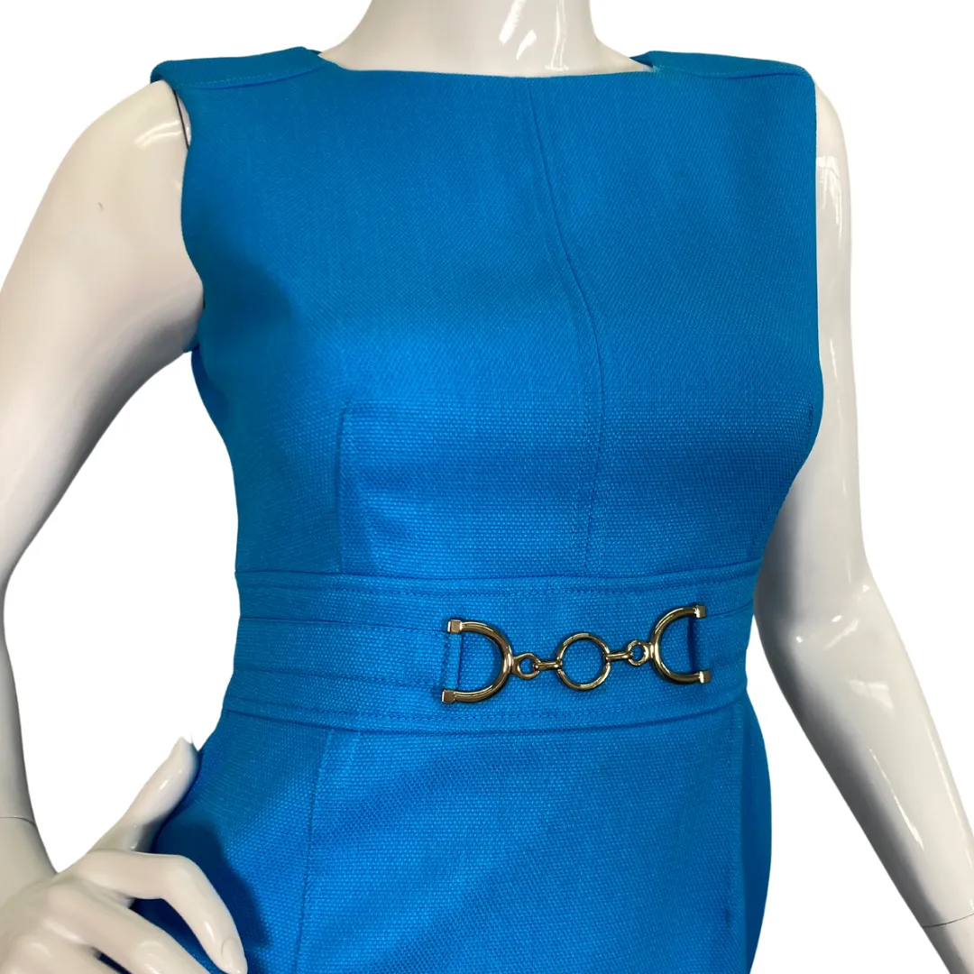 Tahari Seath Vibrant Blue Dress