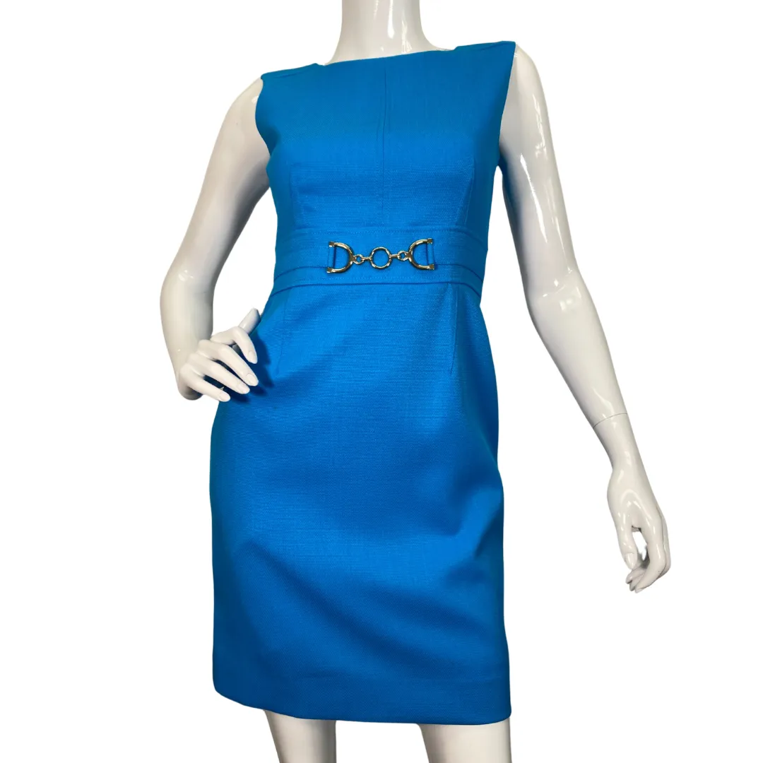 Tahari Seath Vibrant Blue Dress