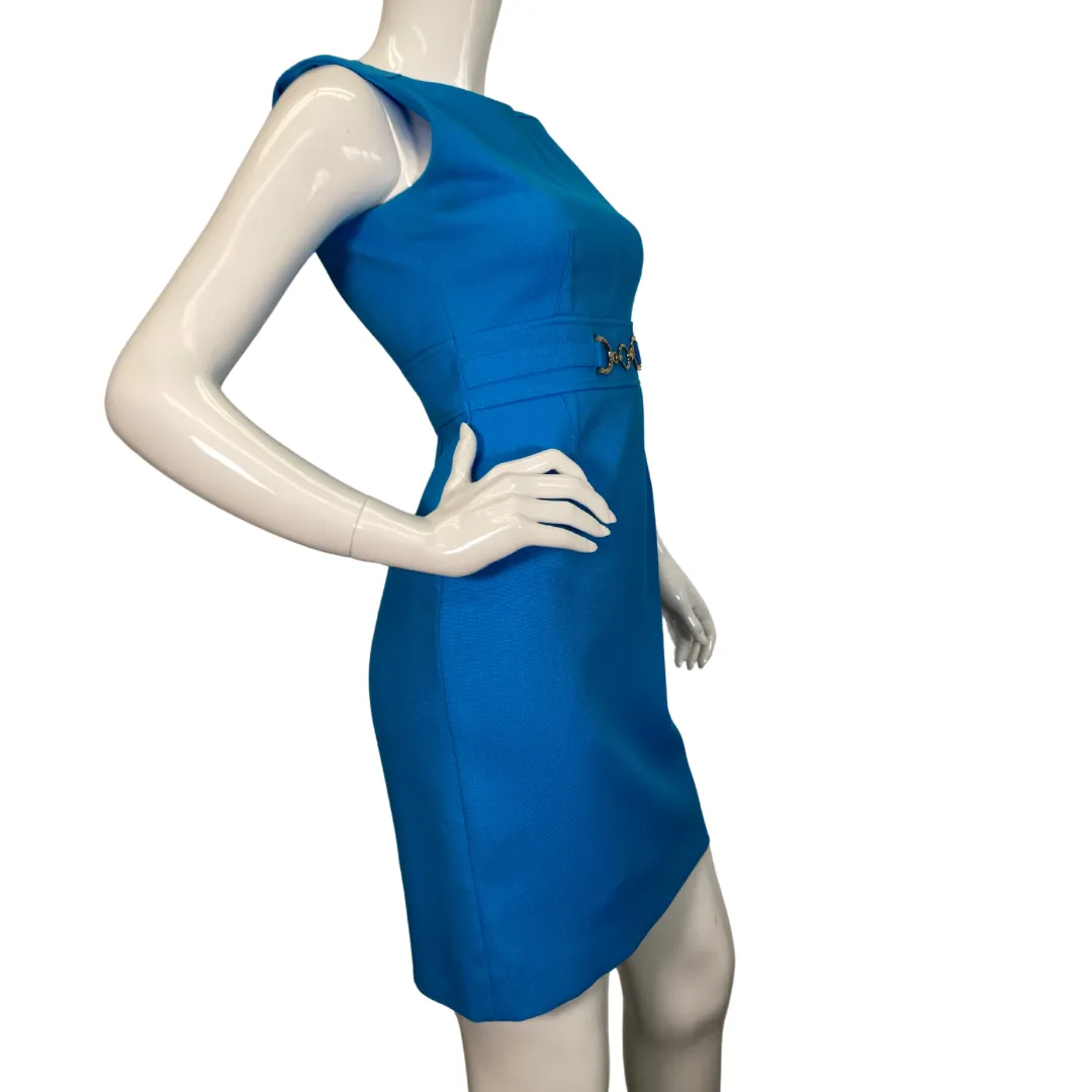 Tahari Seath Vibrant Blue Dress