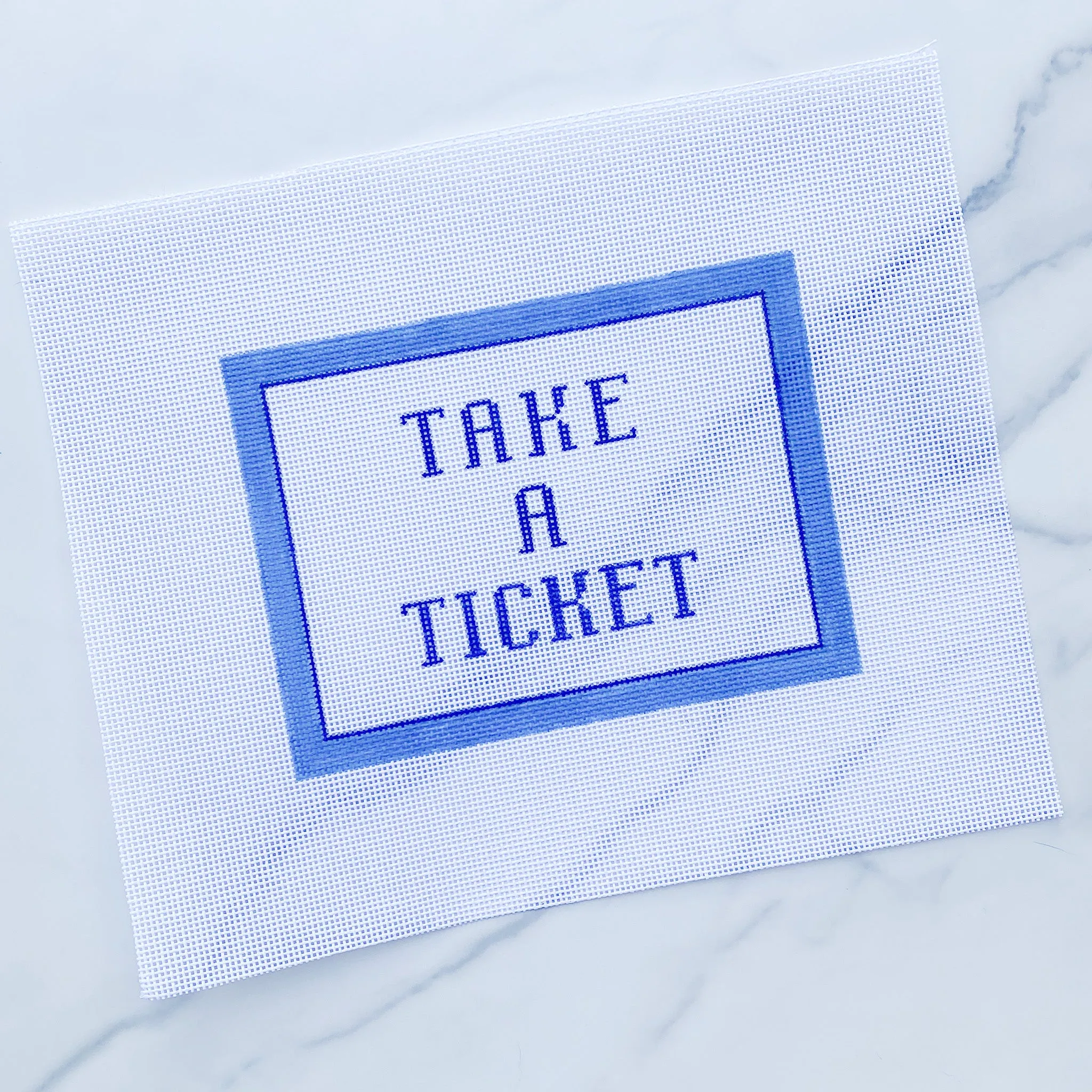 Take a Ticket Needlepoint Canvas