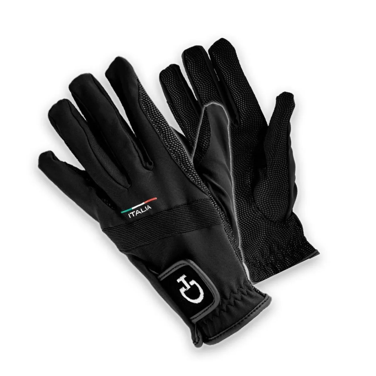 TECHNICAL RIDING GLOVE CAVALLERIA TOSCANA FISE LINE COLOR BLACK