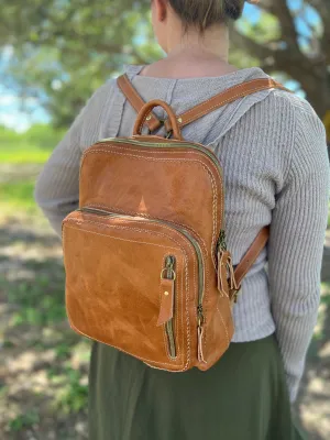 The Ginny Backpack- Camel