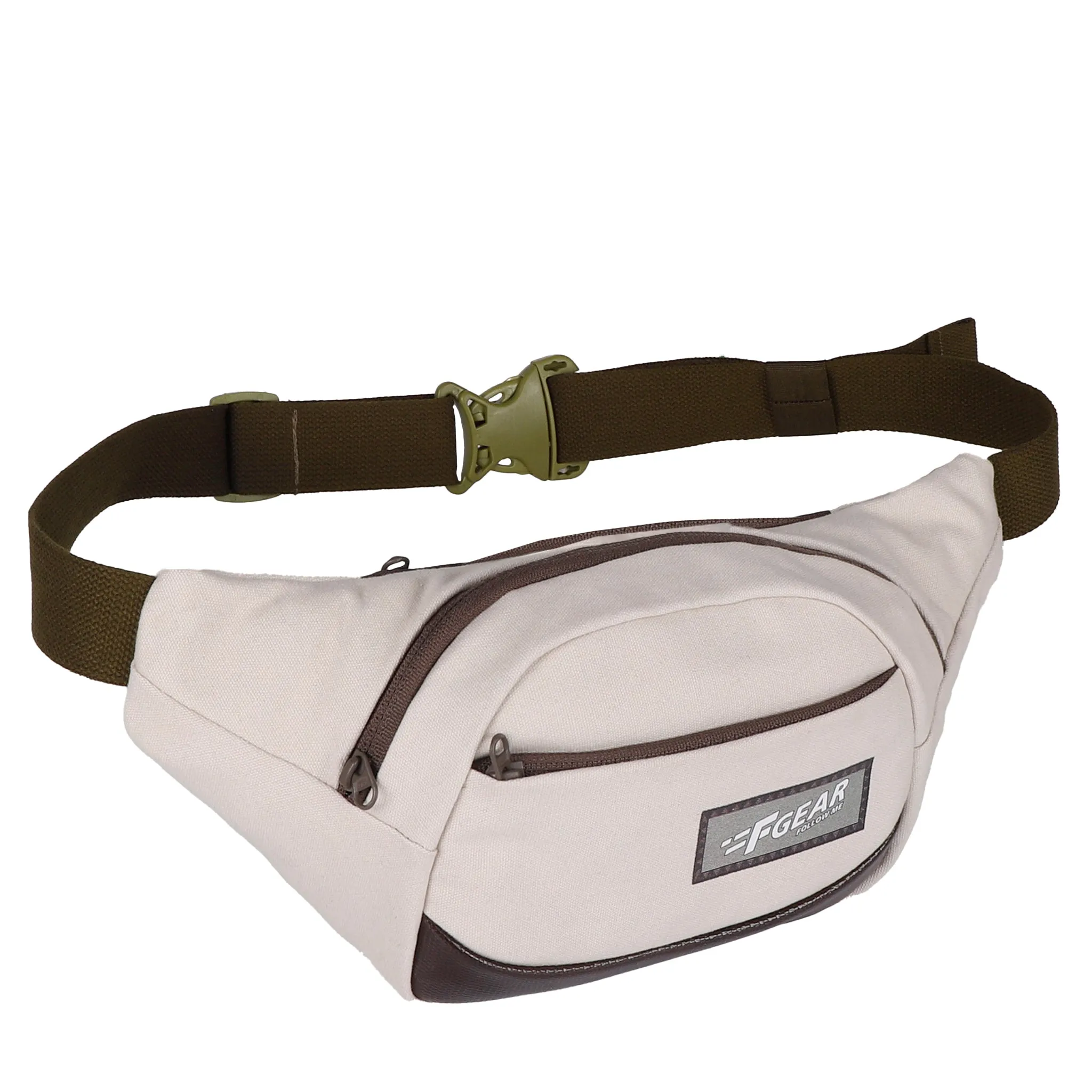 Touche Beige Canvas 4L Waist Pouch