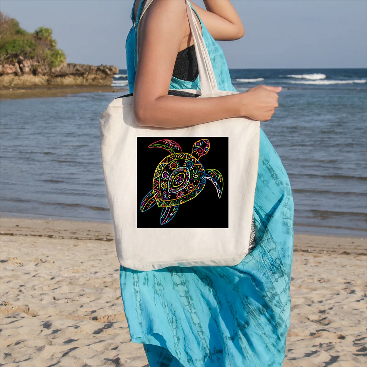 Tribal Turtle Beach Tote