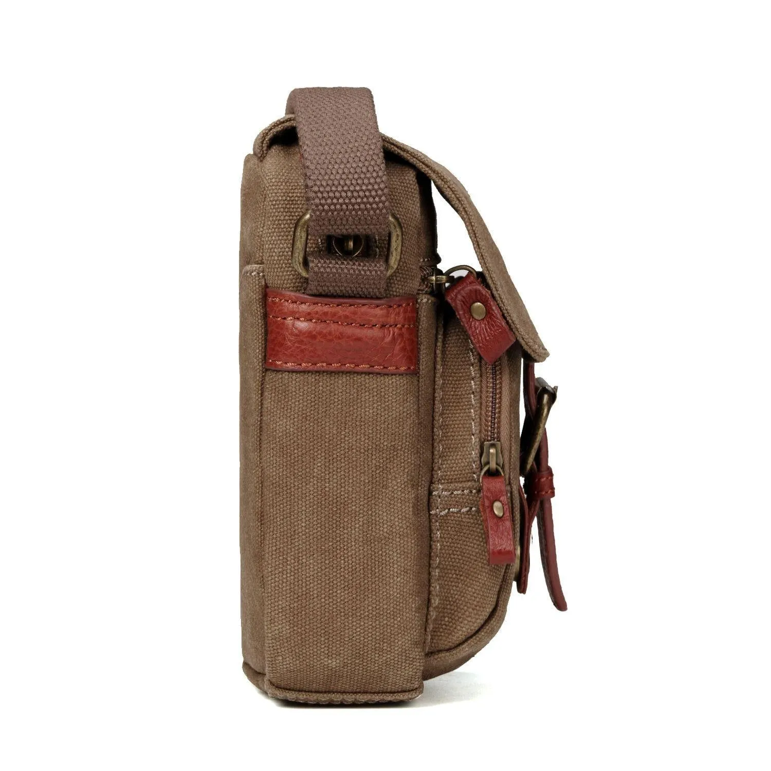 Troop London TRP0213 Classic Across Body Bag in Brown