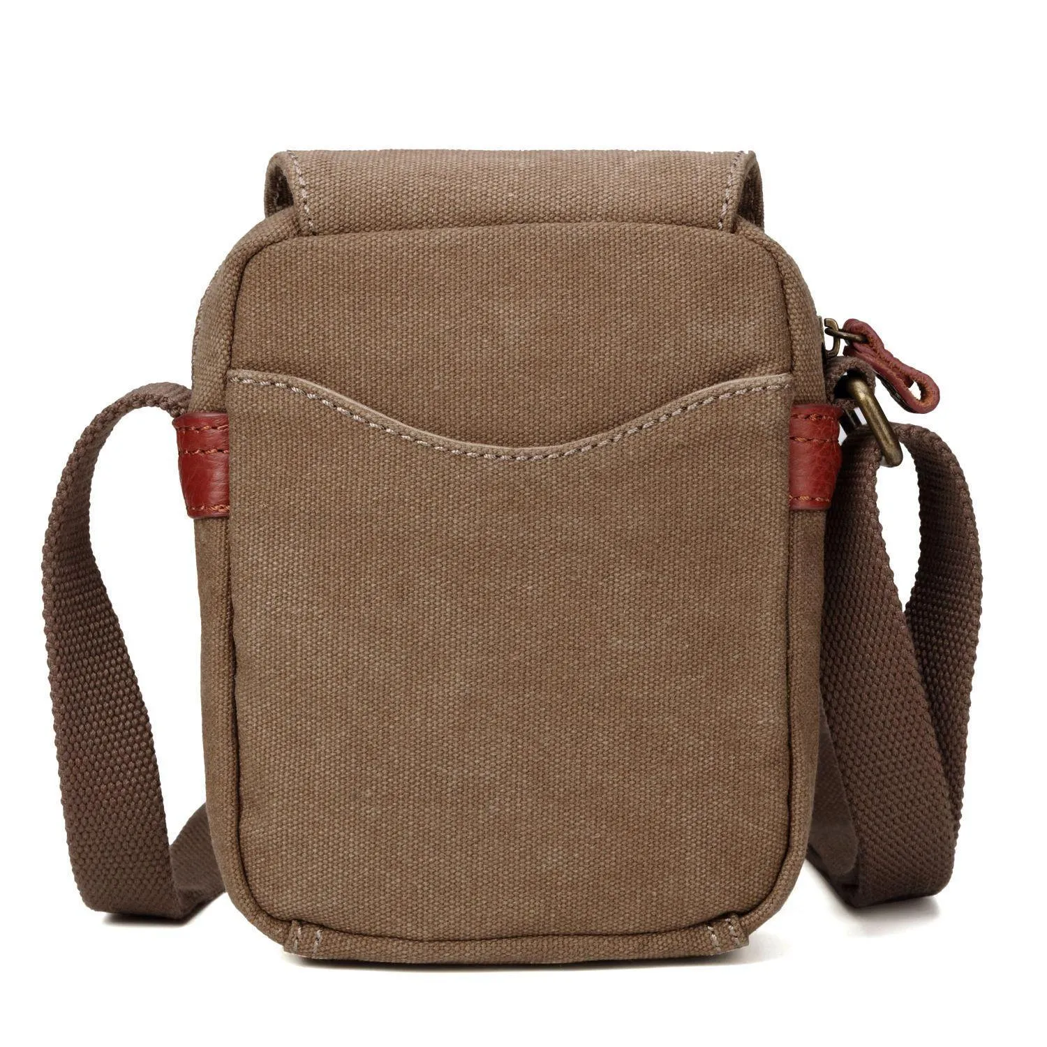 Troop London TRP0213 Classic Across Body Bag in Brown