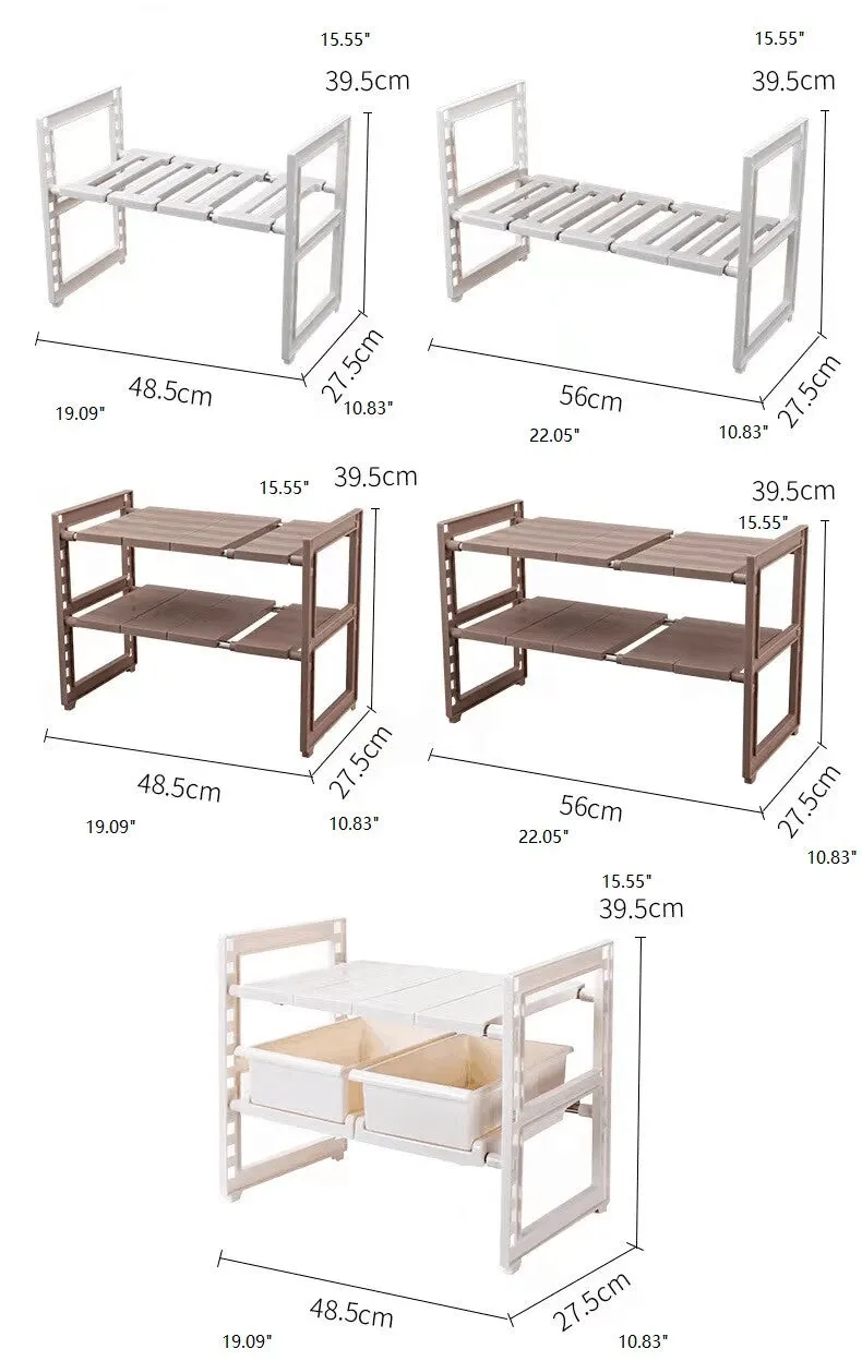 Under Basin Multi-Function Self, 8 boards, Plastic, White