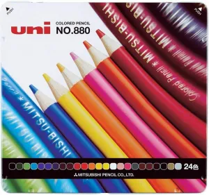 Uni 880 Color Pencil-24 colors