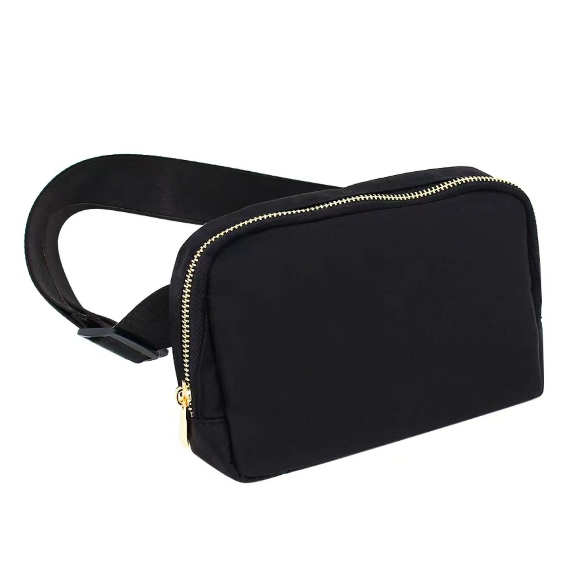 Varsity Collection Black Fanny Waist Pack Belt Bag