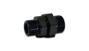 Vibrant Performance 8 AN Male O-Ring to 10 AN Male O-Ring Bulkhead Adapter - Black