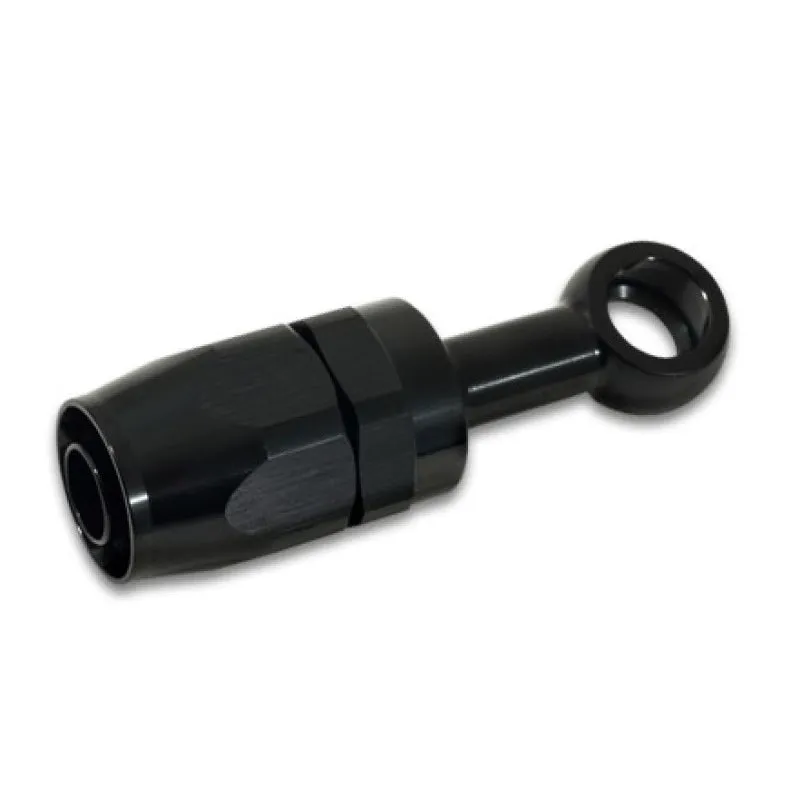 Vibrant Performance Straight 6 AN to 12 mm Banjo Banjo Hose End - Swivel - Black