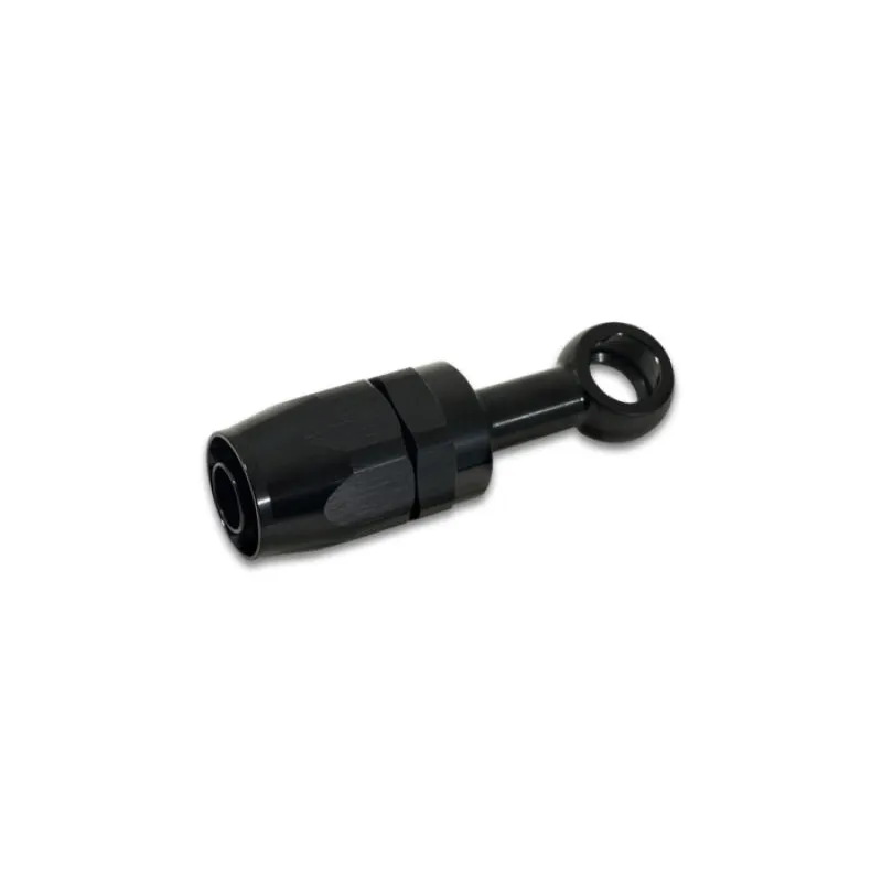 Vibrant Performance Straight 6 AN to 12 mm Banjo Banjo Hose End - Swivel - Black