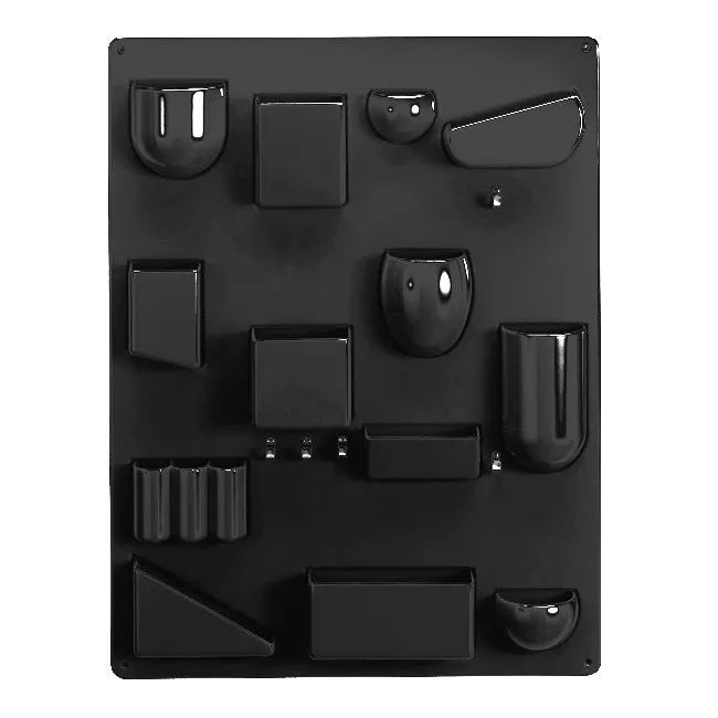 Vitra Uten Silo, Accessories Wall Organizer, Black