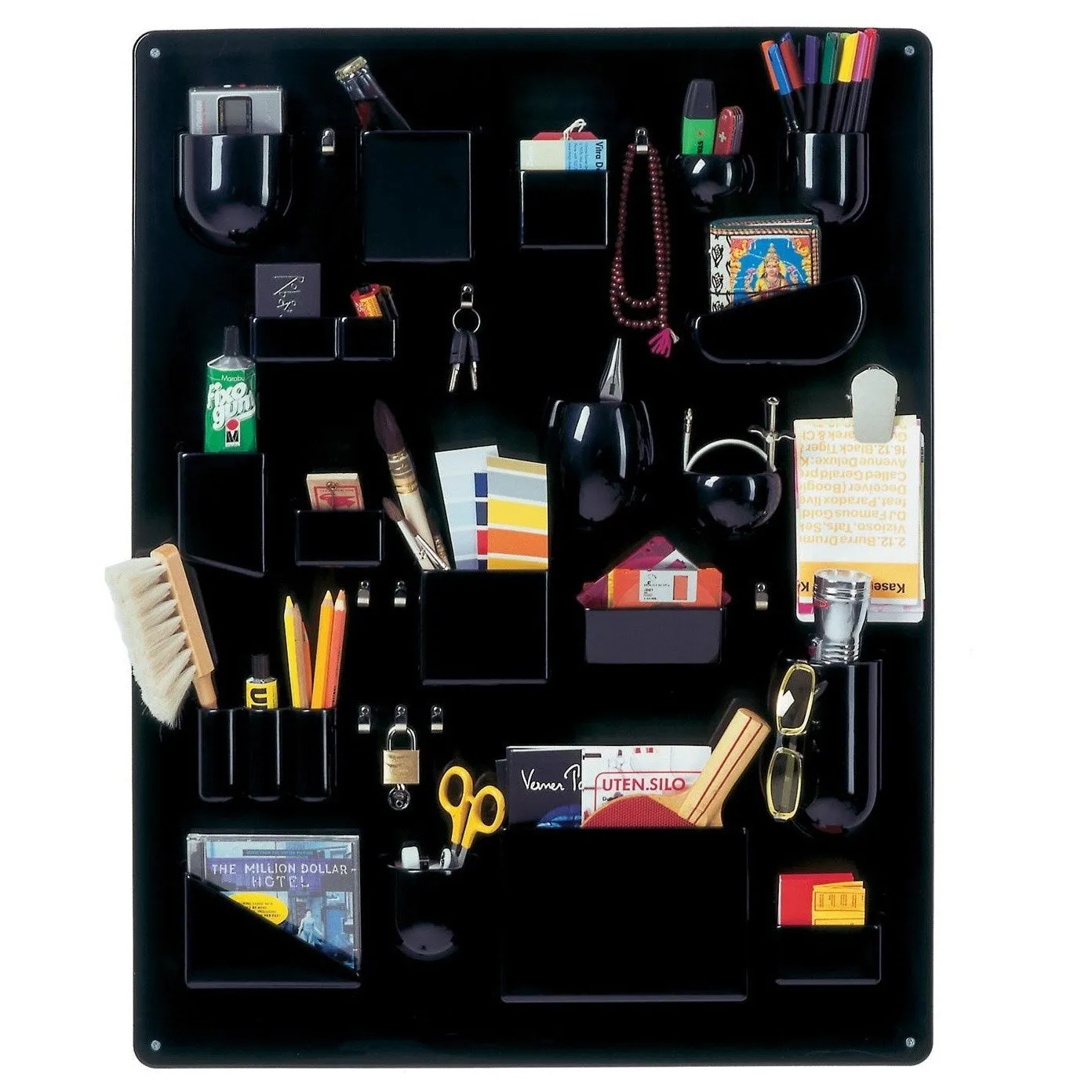 Vitra Uten Silo, Accessories Wall Organizer, Black