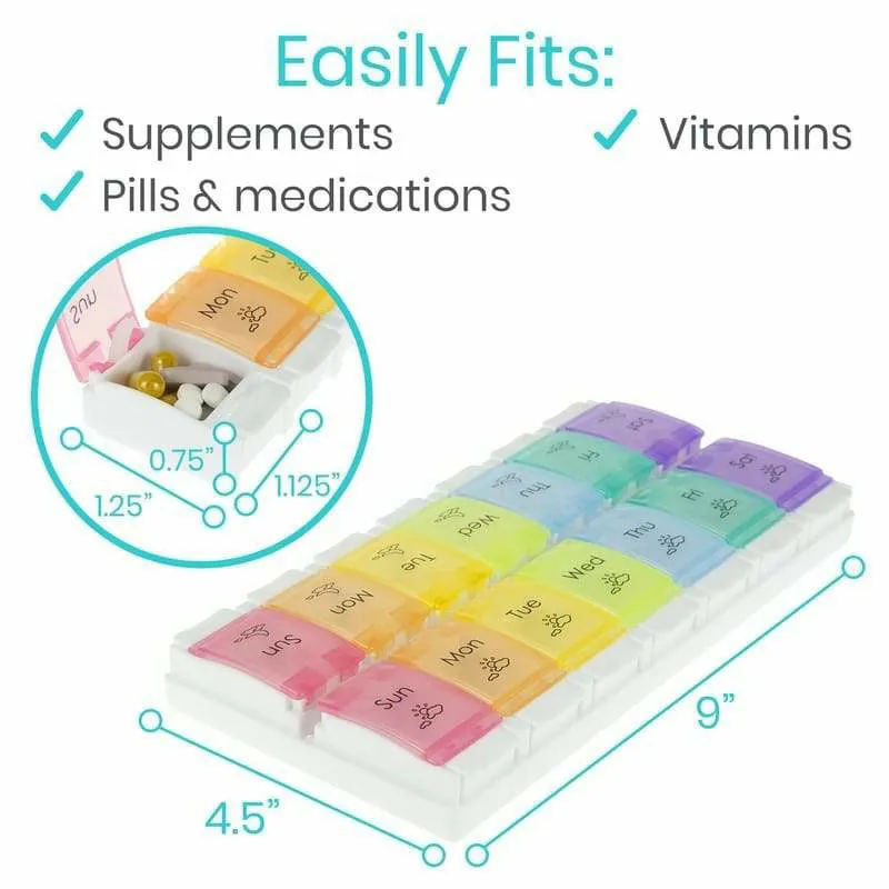 Vive Health AM & PM Pill Organizer