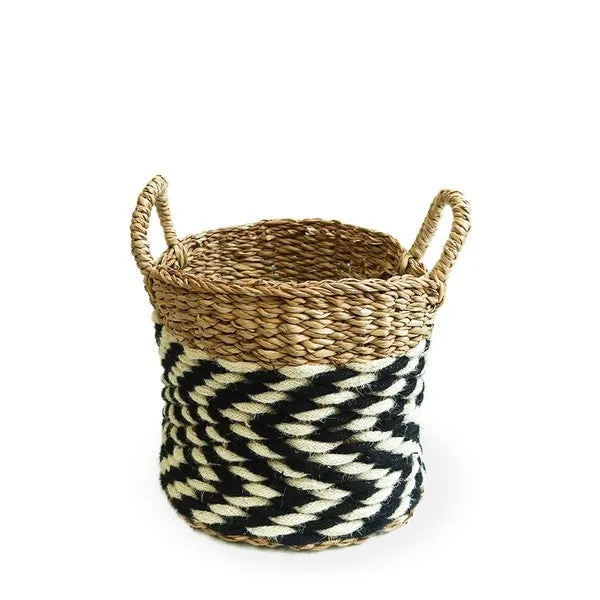 Wicker Storage Basket l Ula Zigzag Basket-Set of 3